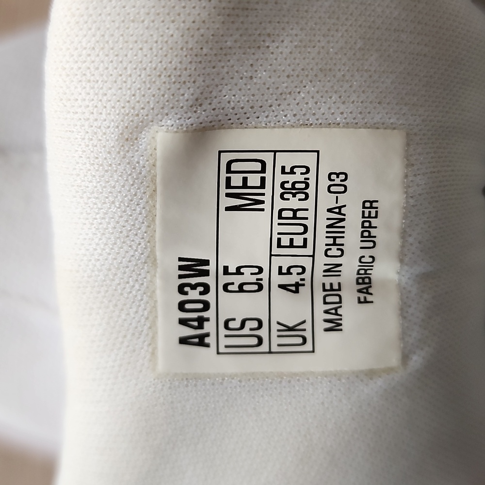 Apex Women's 6.5m Light Cream Color Lace Up Canvas Sneakers View 2